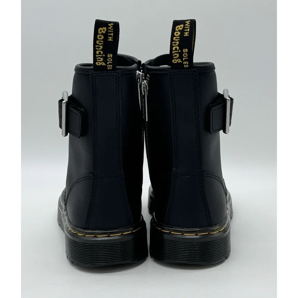 Dr‎ Martens Women's Zavala ALT Black Hydro Leather Boots Size 9 31935001